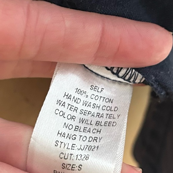 Bomber Jacket Blue Women’s Small 100% Cotton front Patch say ICEBERG - Picture 6 of 6